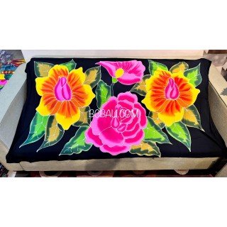 Special Offer Rayon Sarong Hand Painted Flower Design High Quality